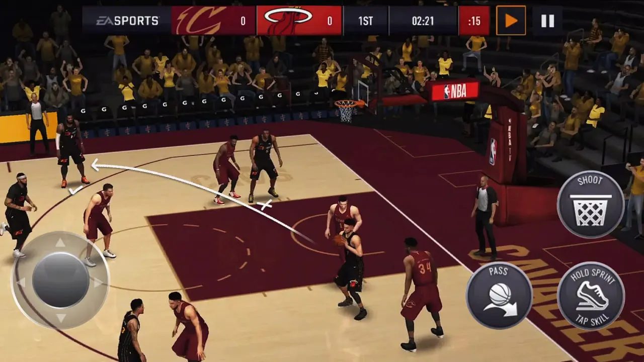 Скриншот 1: Mobile Basketball
